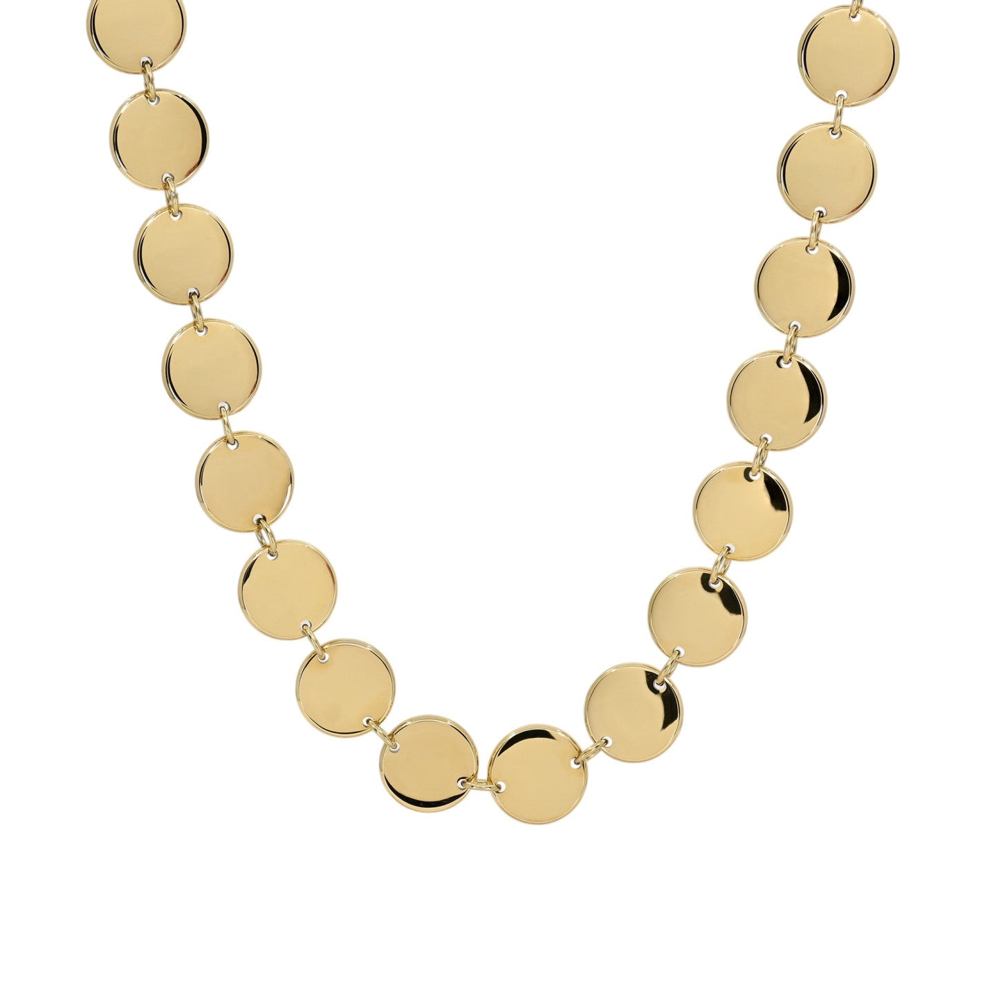 Colar Glamour em Aço com Círculos