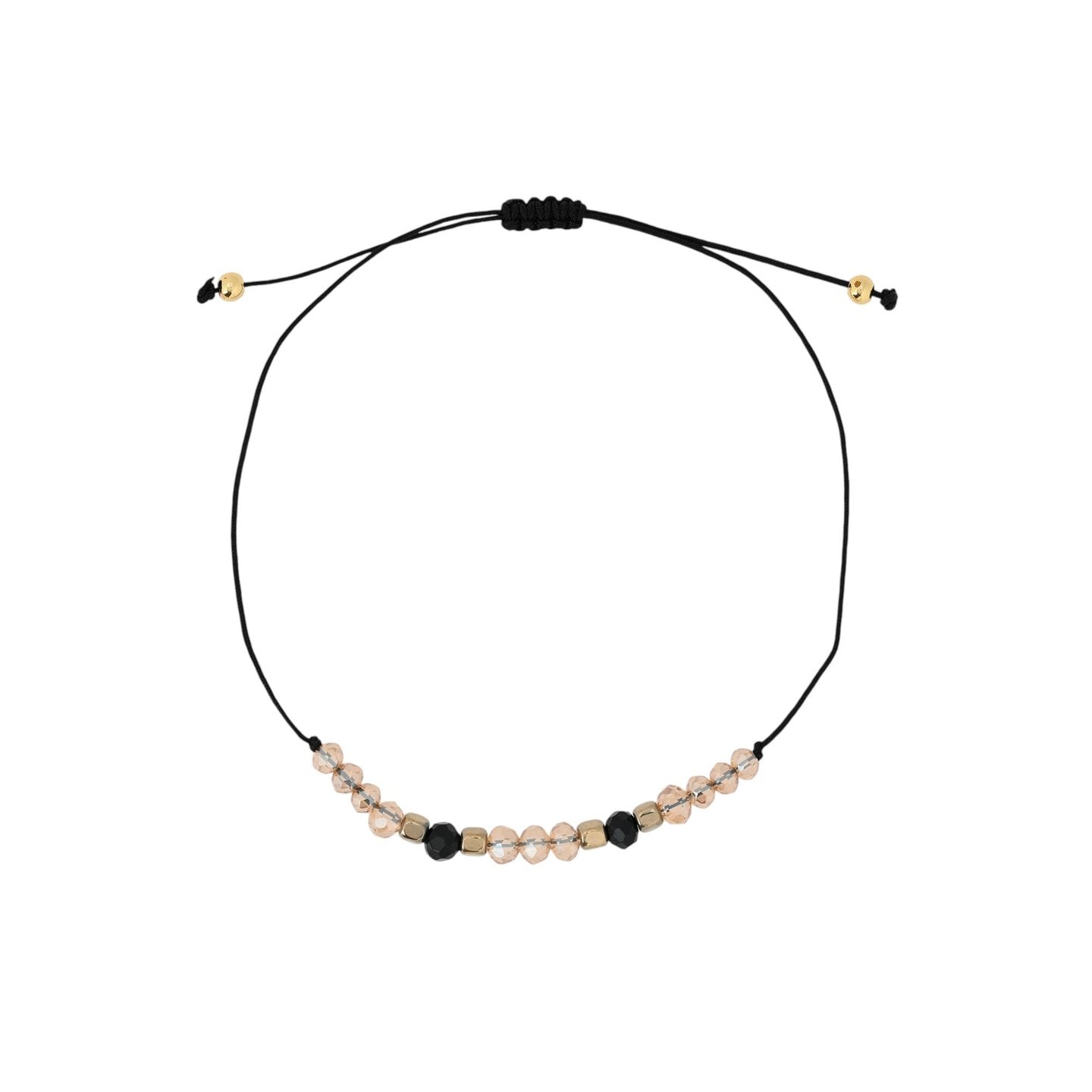 Conjunto de Três Pulseiras em Aço Bege