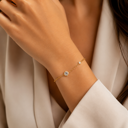 Pulseira Delicate com Zircónia