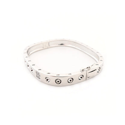 Pulseira Rígida Quadrada Dourada/Prateada