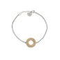 Pulseira Clássica Bicolor com Zircónias