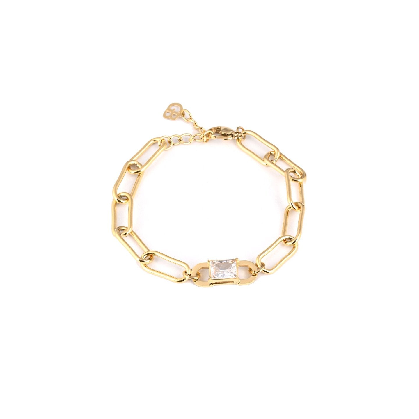 Pulseira de Elos em Aço Inoxidável