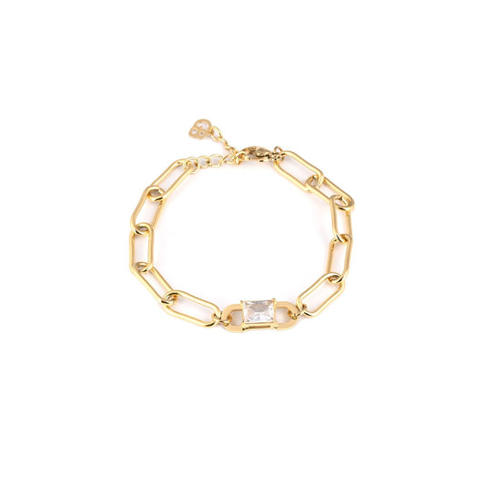 Pulseira de Elos em Aço Inoxidável