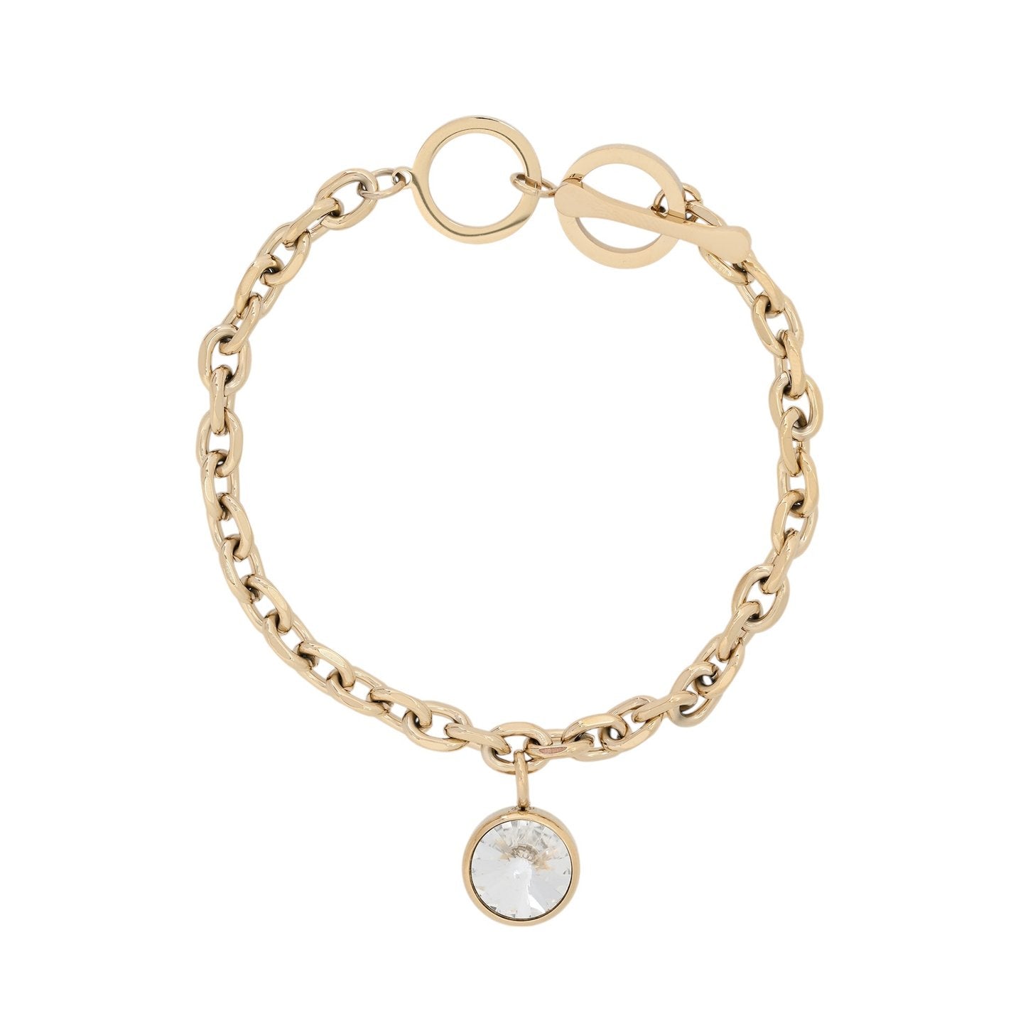 Pulseira Glamour com Pendente Brilhante