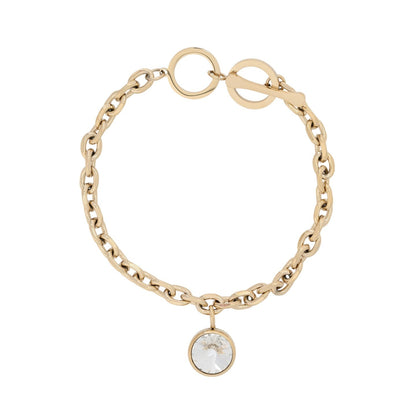 Pulseira Glamour com Pendente Brilhante