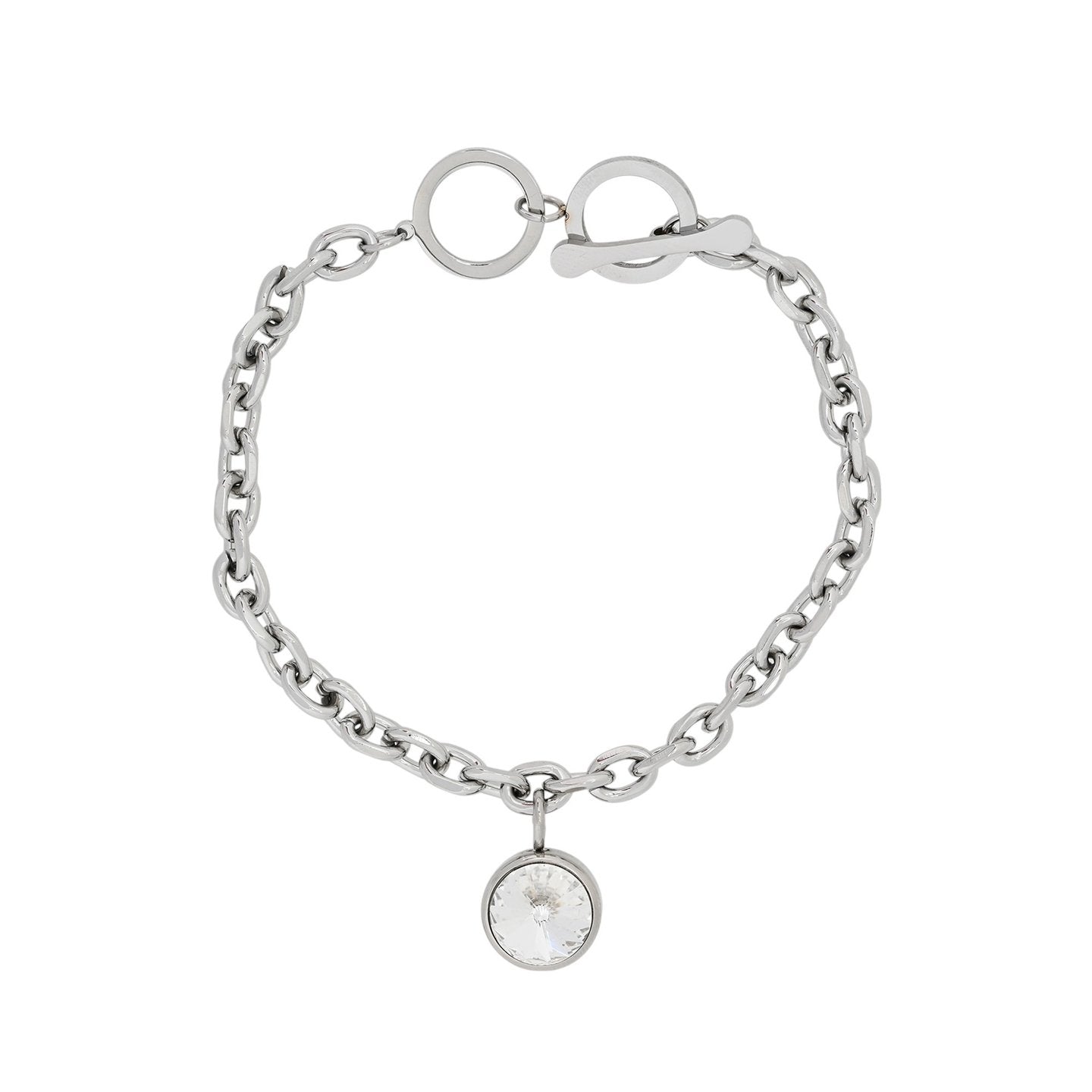 Pulseira Glamour com Pendente Brilhante