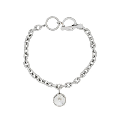 Pulseira Glamour com Pendente Brilhante