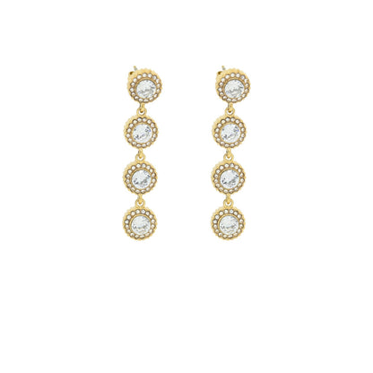 Brincos Prestige Círculo com Zircónias