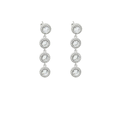 Brincos Prestige Círculo com Zircónias