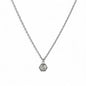 Colar Delicate Hexágono com Zircónia