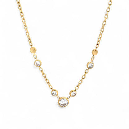 Colar Delicate com Zircónia