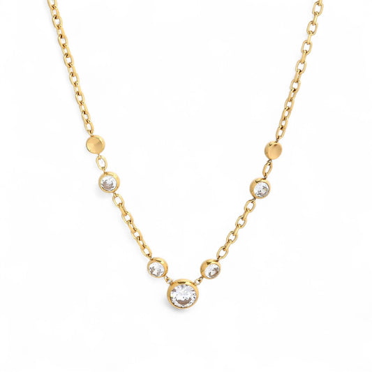 Colar Delicate com Zircónia