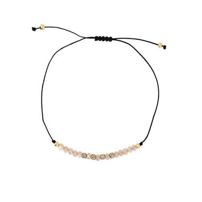 Conjunto de Três Pulseiras em Aço Bege