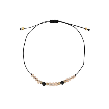 Conjunto de Três Pulseiras em Aço Bege
