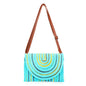 Bolsa Tiracolo em Palha com Linhas Coloridas