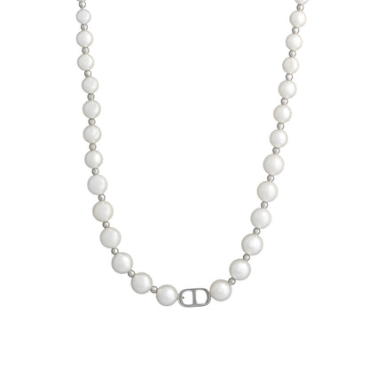 Colar Prestige com Pérolas Dourado/Prateado
