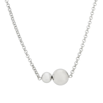 Colar Glamour com Esferas Douradas