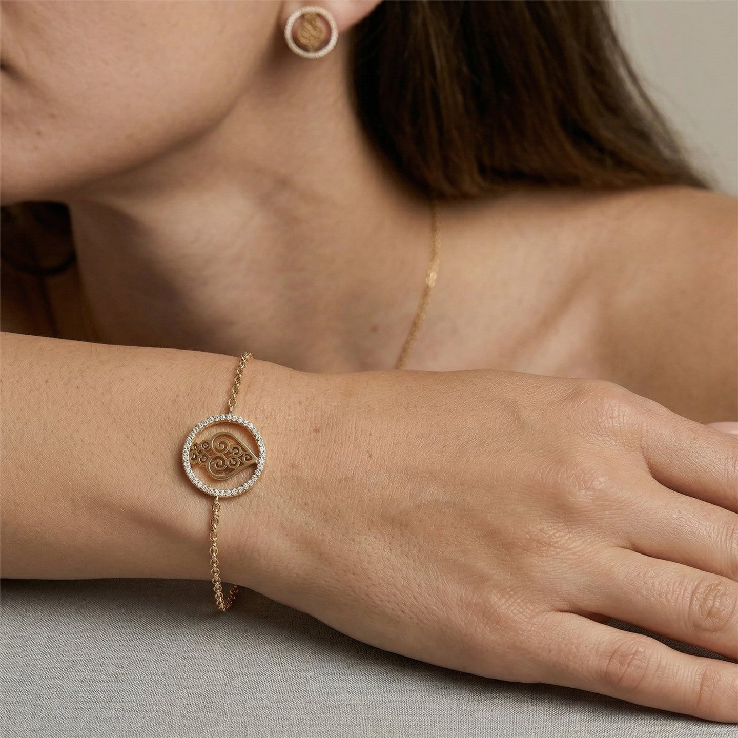 Pulseira Encantos Portugal com Zircónias