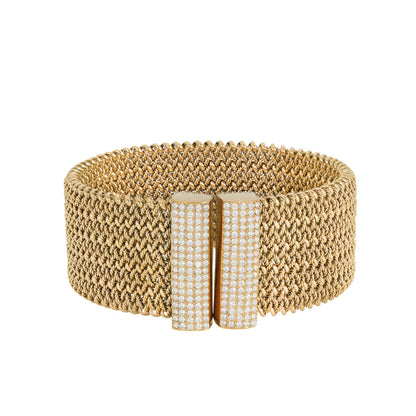 Pulseira Rígida com Zircónias