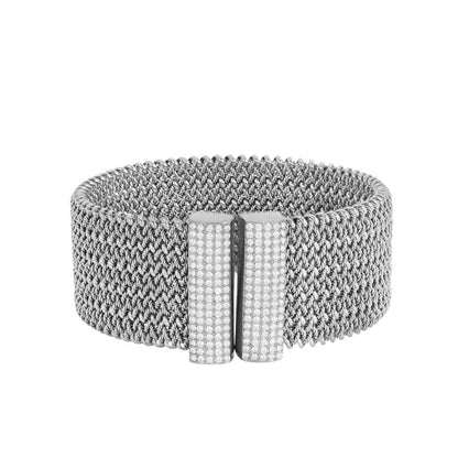 Pulseira Rígida com Zircónias