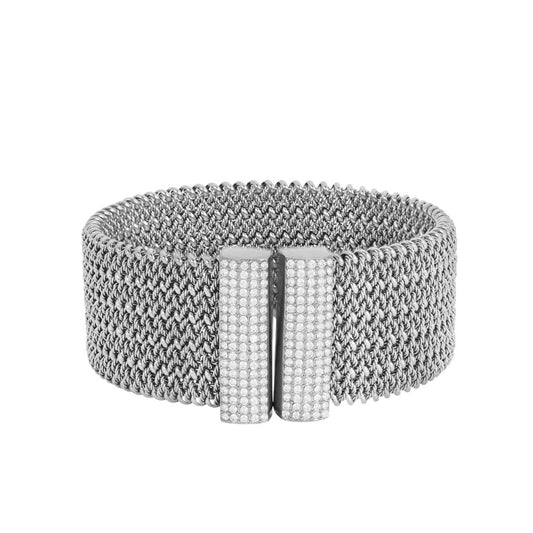 Pulseira Rígida com Zircónias