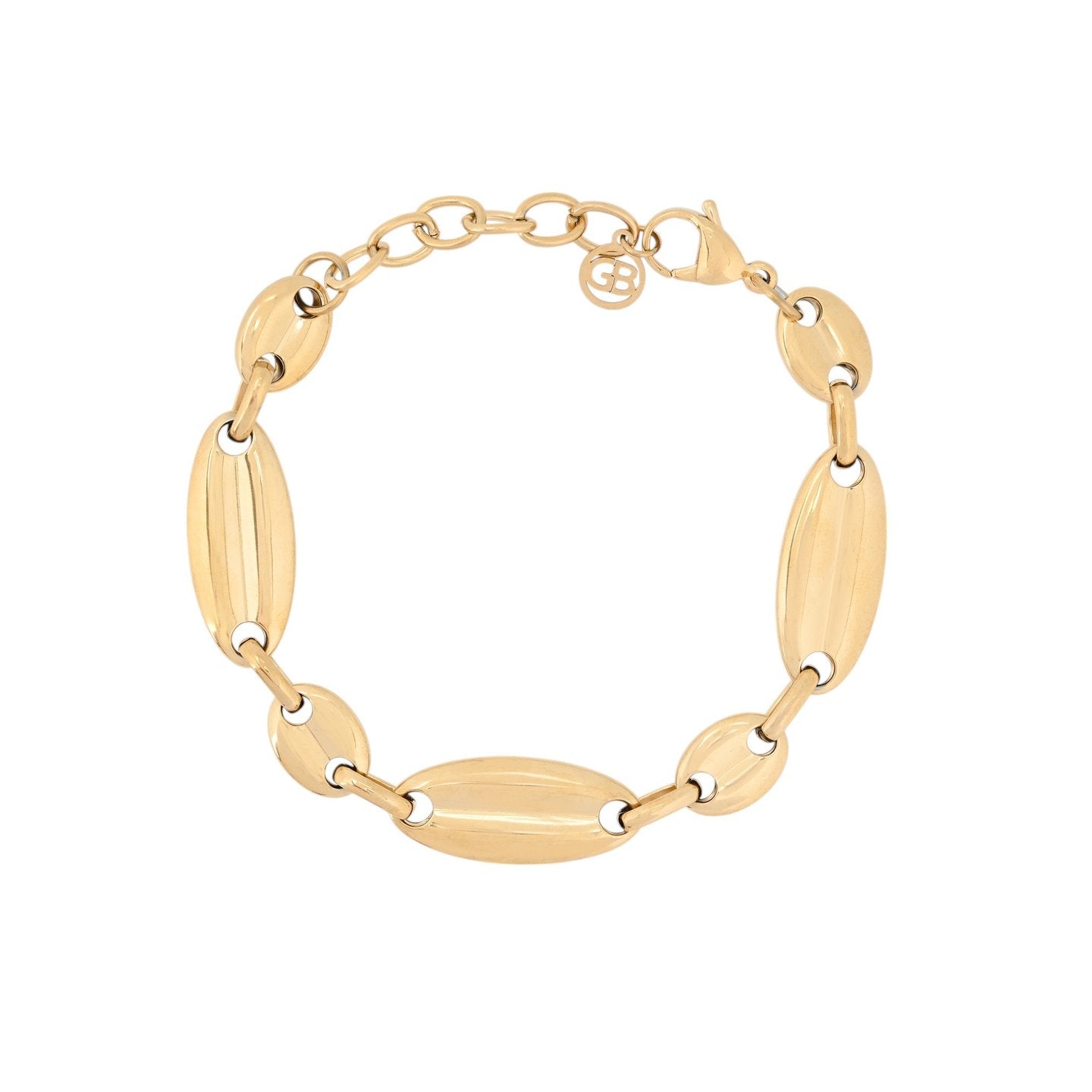Pulseira em Aço com Elos Compridos