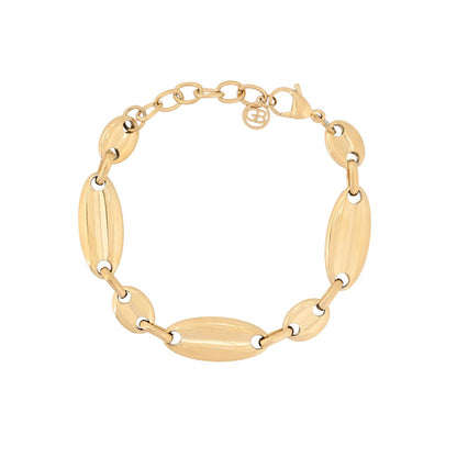 Pulseira em Aço com Elos Compridos