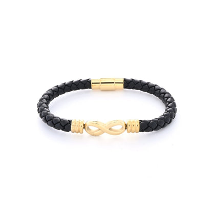 Pulseira Infinito em Aço Inoxidável