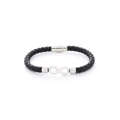 Pulseira Infinito em Aço Inoxidável