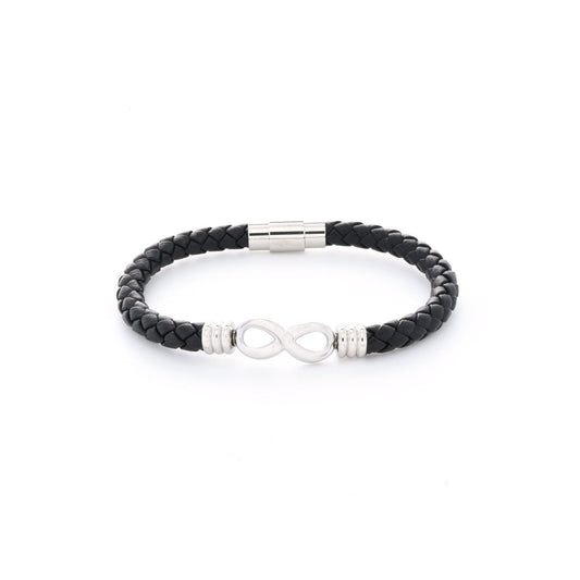 Pulseira Infinito em Aço Inoxidável
