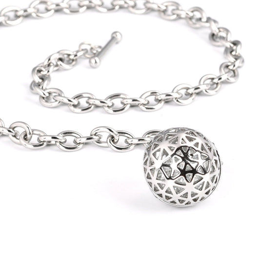 Colar Prestige com Esfera Brilhante
